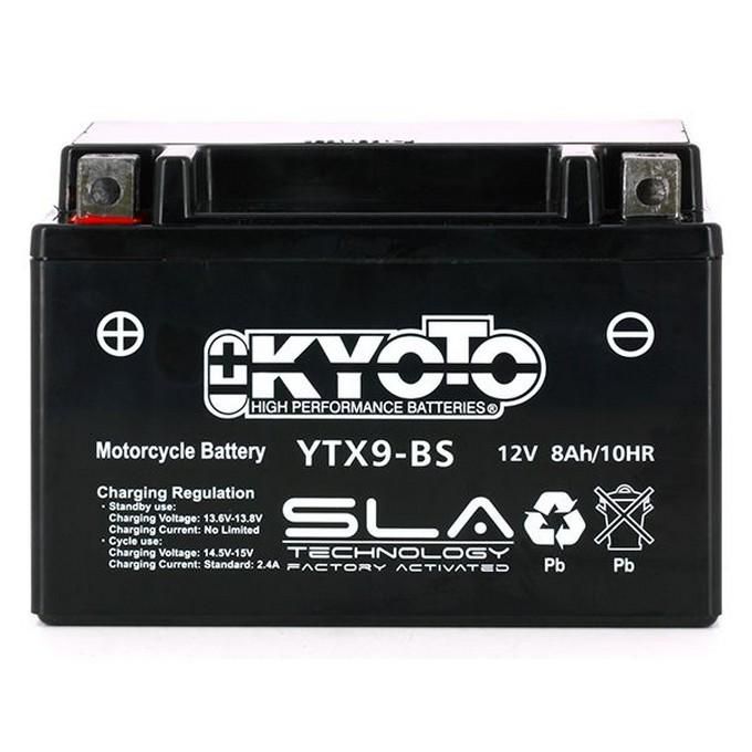 Batterie YTX9-BS SLA AGM Kyoto moto : , batterie moto de  moto