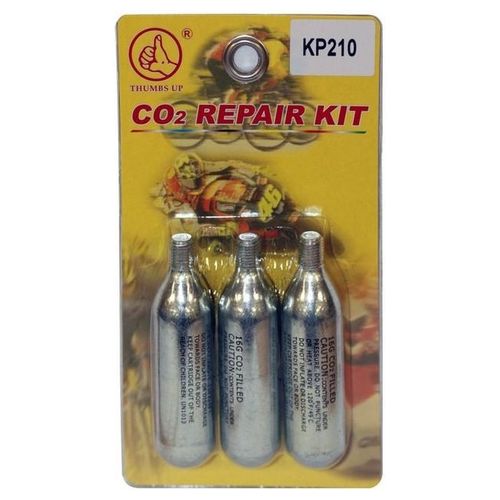 Kyoto Kit Ricarica Bottiglia CO2 Anteriorei-Forature 3 Cartucce da 16g 