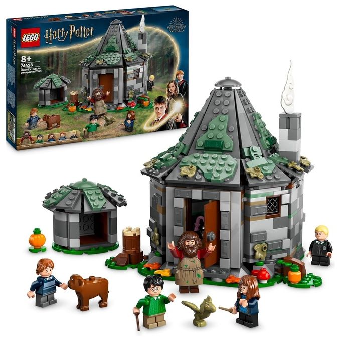 LEGO Harry Potter 76428 La Capanna di Hagrid: una Visita Inattesa, Giochi per Bambini 8+ Anni, Casa Giocattolo con 7 Personaggi