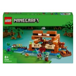 LEGO Minecraft 21256 La Casa-Rana, Giocattolo da Costruire per Bambini di 8+ Anni con Personaggi, Mob e Animali del Videogioco