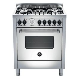 Americana AMN765EXT 70x60cm 5 Fuochi a Gas Forno Elettrico 56 Litri 9 Funzioni Classe Energetica A Inox