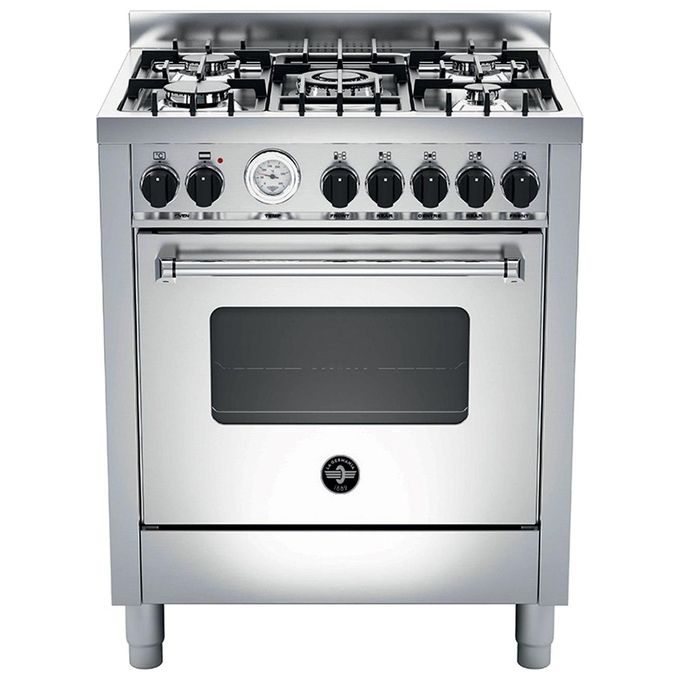 La Germania AMN765EXT Americana Cucina 5 Fuochi Gas Forno Elettrico 56 L 9 Funzioni Classe A (70x60x89 cm) colore Inox