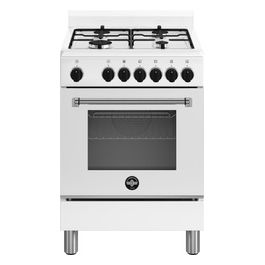 AMN664EBV-24 Cucina 60cm Bianco 4 Fuochi a Gas con Forno Elettrico