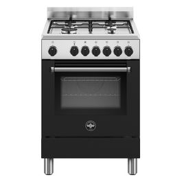 AMN664ENEV-24 Cucina con 4 Bruciatori a Gas con Forno Elettrico Inox