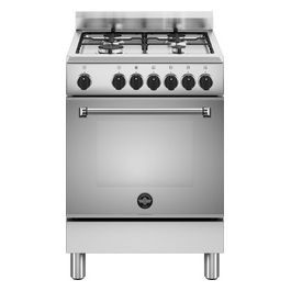AMN664EXV/24 Cucina a gas 4 fuochi con forno elettrico ventilato Classe A Inox