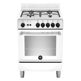 La Germania AMN664GXV Serie Americana Cucina 4 fuochi Gas forno gas ventilato 60 cm inox Cromato