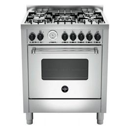 AMN765GXT Cucina Gas 5 Fornelli con Forno Acciaio inossidabile