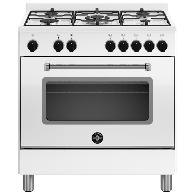 La Germania AMN855EBV-24 Americana Cucina 80x50 cm 5 Fuochi Gas Forno Elettrico 75 L 9 Funzioni Classe A colore Bianco