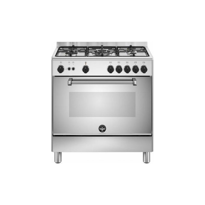 Image of La Germania AMN855GXV24 Americana Cucina 80x50cm 5 Fuochi a Gas Forno a Gas Ventilato Inox