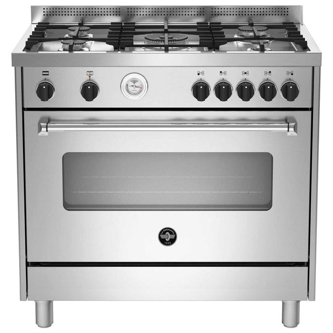 La Germania AMN965EXT-21 Cucina con Piano a Gas Forno Elettrico 5 Fuochi Classe Energetica A Inox