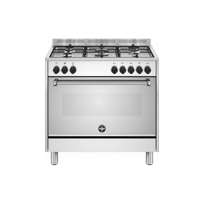 Image of La Germania AMN965EXV24 Americana Cucina Con Piano Cottura a Gas Forno Elettrico Acciaio Inox Classe Energetica A
