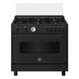 La Germania AMN965GTN Serie Americana Cucina 5 fuochi Gas forno gas ventilato 90 cm Nero opaco