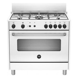 AMN965GXV Serie Americana Cucina 5 fuochi Gas forno gas ventilato 90 cm Bianco/Inox