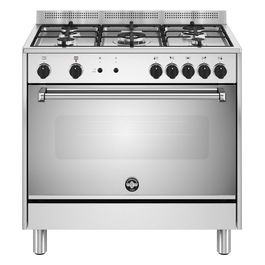 AMN965LEXV24 Cucina a gas 5 fuochi con forno elettrico multifunzione Classe A Inox