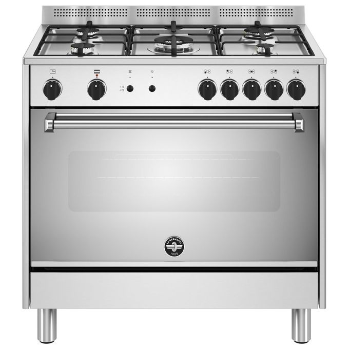 Image of La Germania AMN965LEXV24 Cucina a gas 5 fuochi con forno elettrico multifunzione Classe A Inox