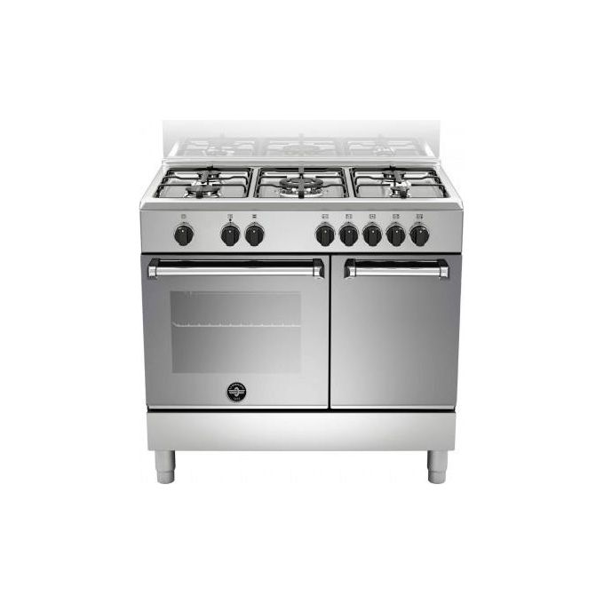 La Germania AMN9P5EXV Cucina Americana 90x60cm Inox 5 Fuochi Forno Elettrico