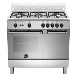 AMN9P5GXV Cucina Gas 5 Fornelli con Forno da 90 cm Acciaio inossidabile