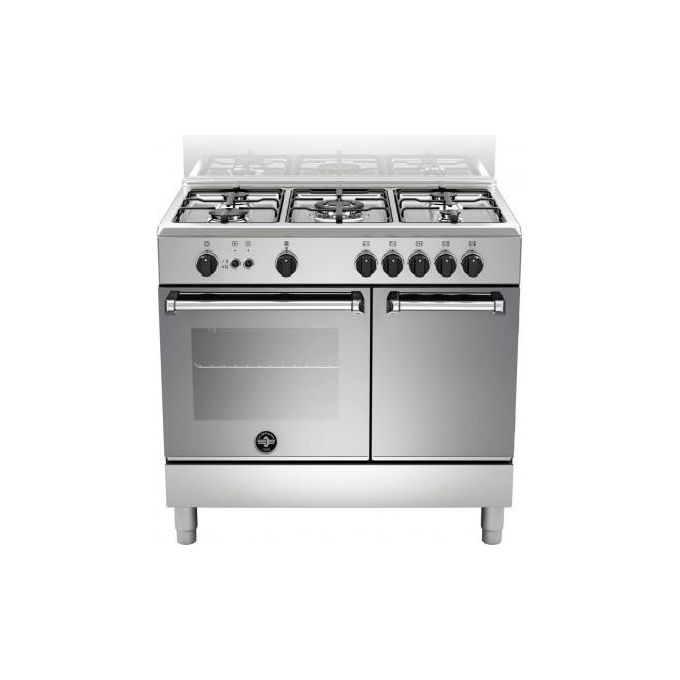 La Germania AMN9P5GXV Cucina Gas 5 Fornelli con Forno da 90 cm Acciaio inossidabile