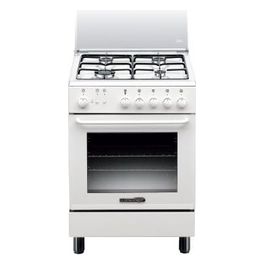 La Germania S640 21 W Cucina a Gas 4 Fuochi Forno a GAs 60x60cm Bianco