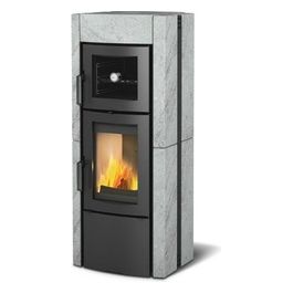 Stufa a Legna Ester Forno Evo Finitura Pietra Naturale da 54cm