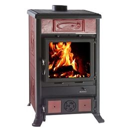 Stufa a Legna Rossella R1 5.0 Liber Bordeaux Efficienza e Design Raffinato