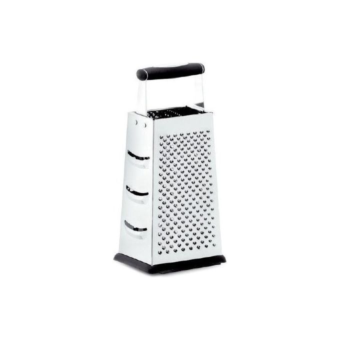 Image of Lagostina Cucinieri Grattugia a 4 Lame con Bordo Antiscivolo Acciaio Inox 25x12 cm