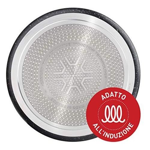 Lagostina Ingenio Induction Mineralis Wok 28 Cm – Antiaderente, Per Induzione, Con Fondo Indeformabile E Thermosignal