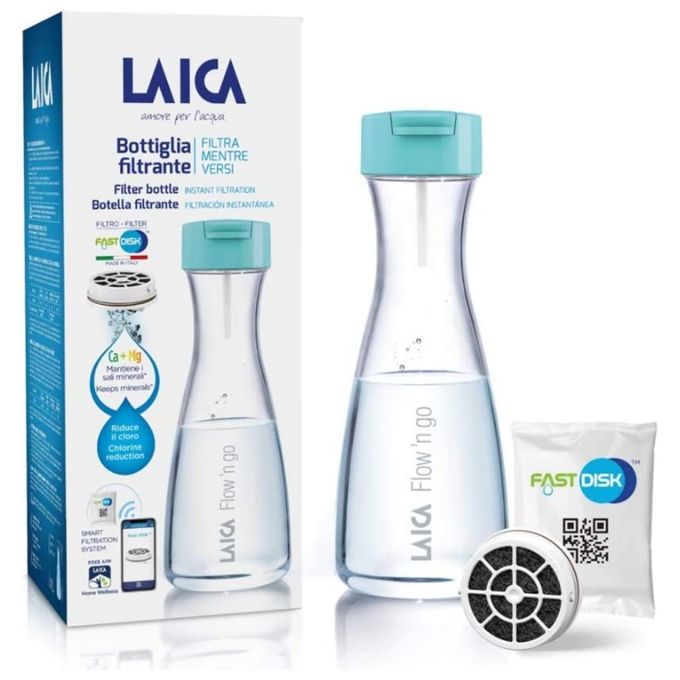 Laica Bottiglia Filtrante 1 Litro Acrilico con 1 Filtro
