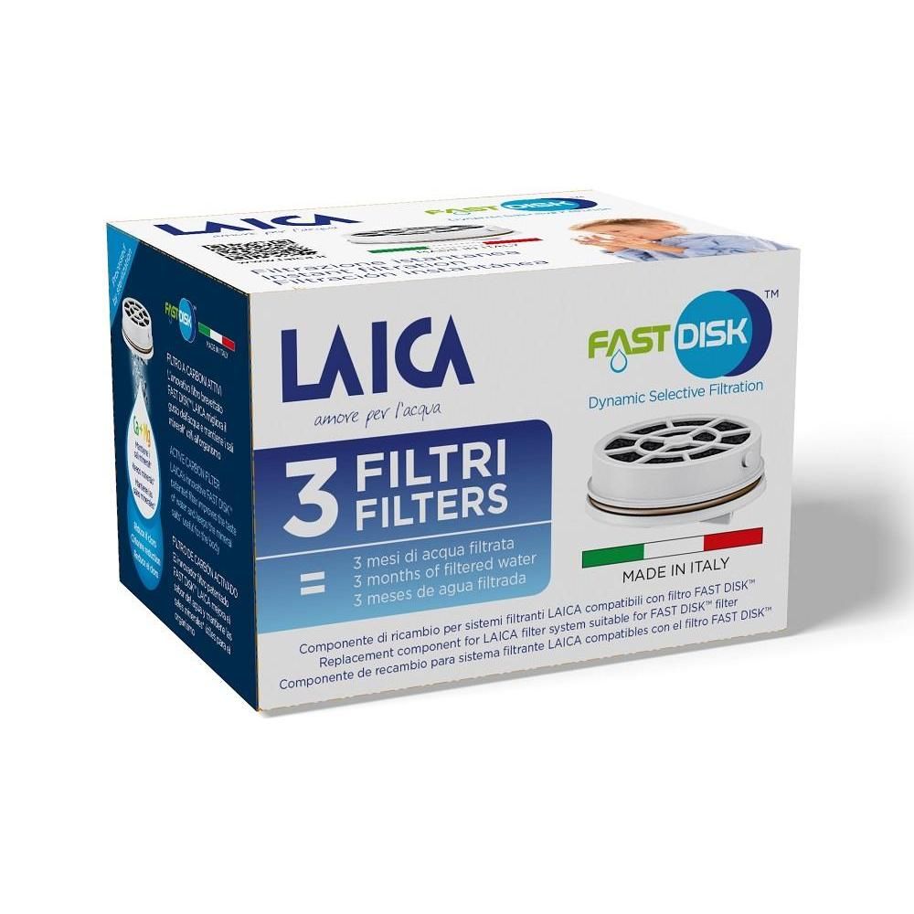 Laica Confezione 3 Filtri FASTG DISK