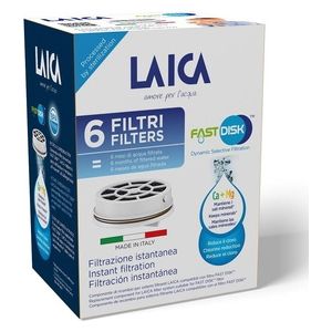 Laica Fast Disk Ricambio Filtro per Acqua 6 Pezzi