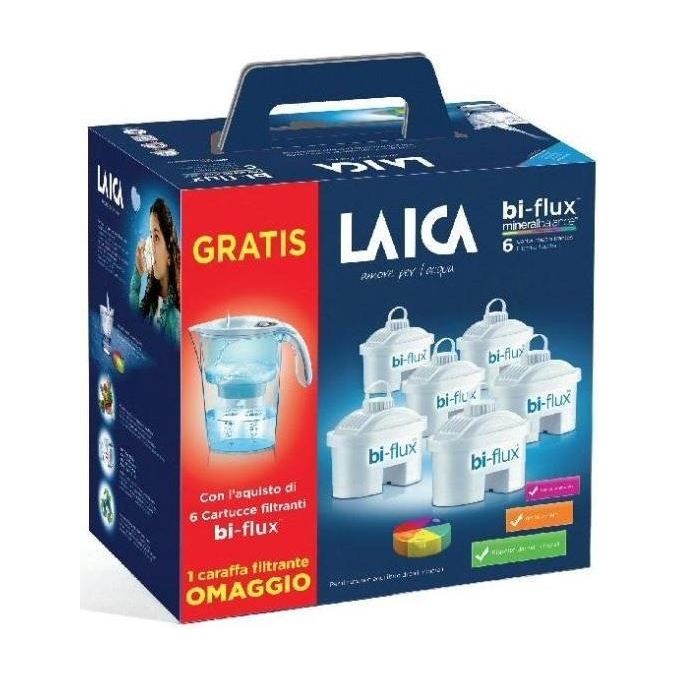 Laica Kit 6 Filtri Biflux + Caraffa
