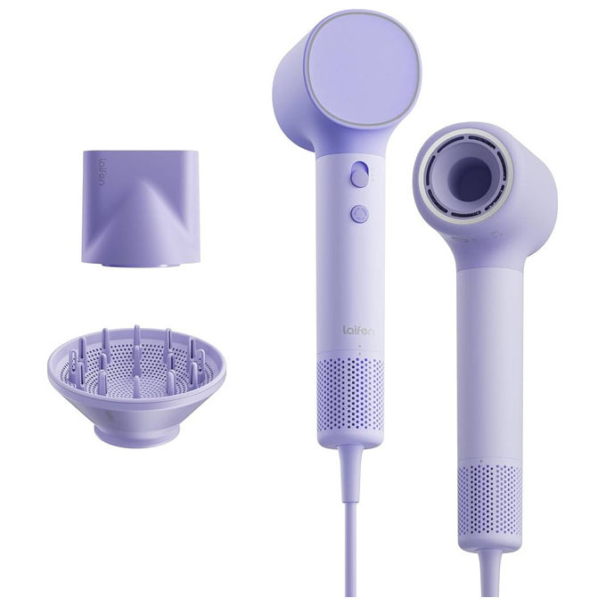 Laifen 1HD14-S-EU-PU-002 Asciugacapelli Neo con 3 Ugelli Pastello