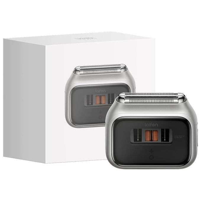 Laifen, Rasoio Elettrico P3 Pro, 3 Lame, Argento, Wet and Dry