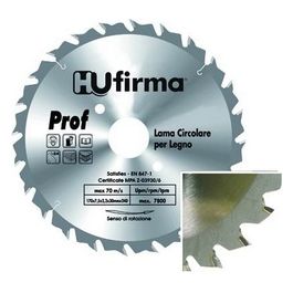 Hu-Firma Lame Circolari Legno 24 Denti Mm.200