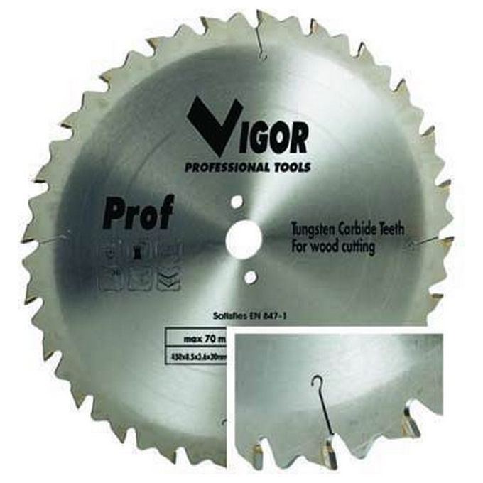Vigor Lame Circolari Legno 36 Denti Widia F30 Mm.400