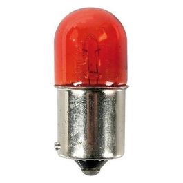 Lampa 12V Lampada sferica - R10W - 10W - BA15s - 2 pz  - D/Blister - Arancio