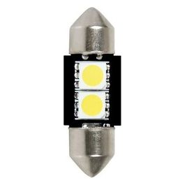 Lampa 24/28V Hyper-Led 6 - 2 SMD x 3 chips - 10x31 mm - SV8,5-8 - 2 pz - Bianco - Doppia polarita''