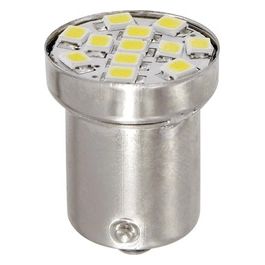 Lampa 24/28V Hyper-Led 12 - 12 Smd x 1 chip - (R5W) - BA15s - 1 pz - Scatola - Bianco - Doppia polarita''