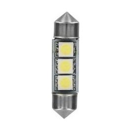 Lampa 24/28V Hyper-Led 9 - 3 SMD x 3 chips - (C5W) - 10x36 mm - SV8,5-8 - 20 pz - Busta - Bianco - Doppia polarita''