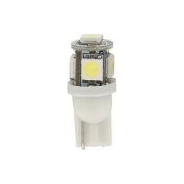 Lampa 24/28V Hyper-Led 15 - 5 SMD x 3 chips - (T10) - W2,1x9,5d - 2 pz - Arancio - Doppia polarita''