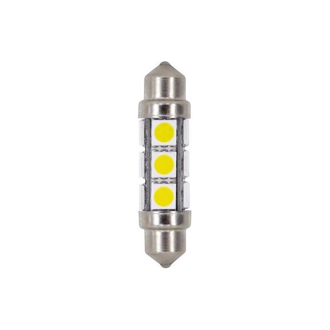 Lampa 24/30V Hyper-Led 36 - 12 SMD x 3 chips - 11x41 mm - SV8,5-8 - 20 pz - Sacchetto - Bianco - Doppia polarita''