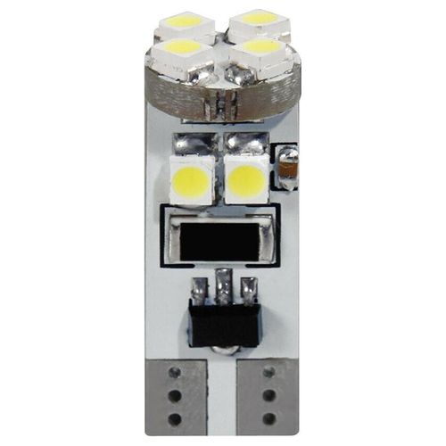 Lampa 24V Hyper-Led 24 Micro - 8 SMD x 3 chips - (T10) - W2.1x9.5d - 2 pz  - D/Blister - Bianco - Resistenza incorporata