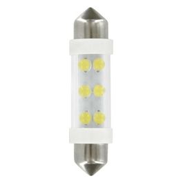 Lampa 24V Lampada siluro 6 Led - 11x41 mm - SV8,5-8 - 2 pz  - D/Blister - Bianco