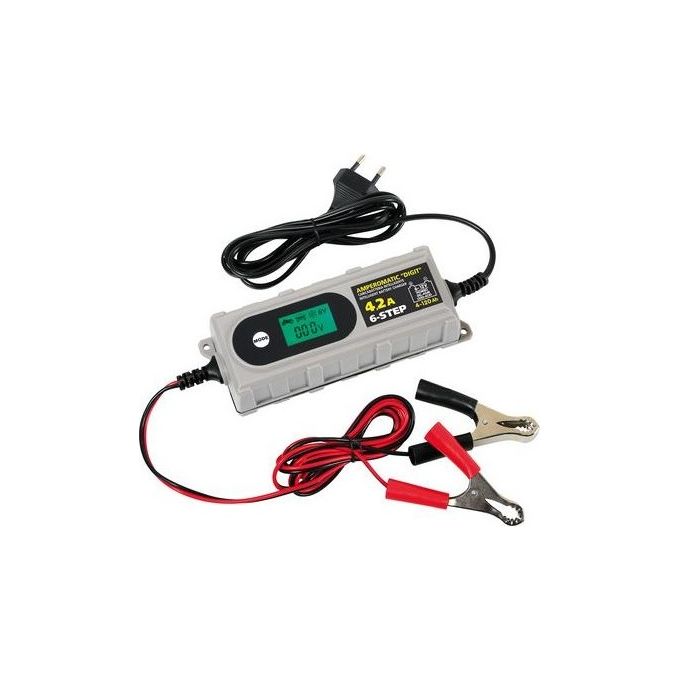 Lampa Amperomatic Digit, caricabatteria intelligente, 6/12V - 0,8/4,2A