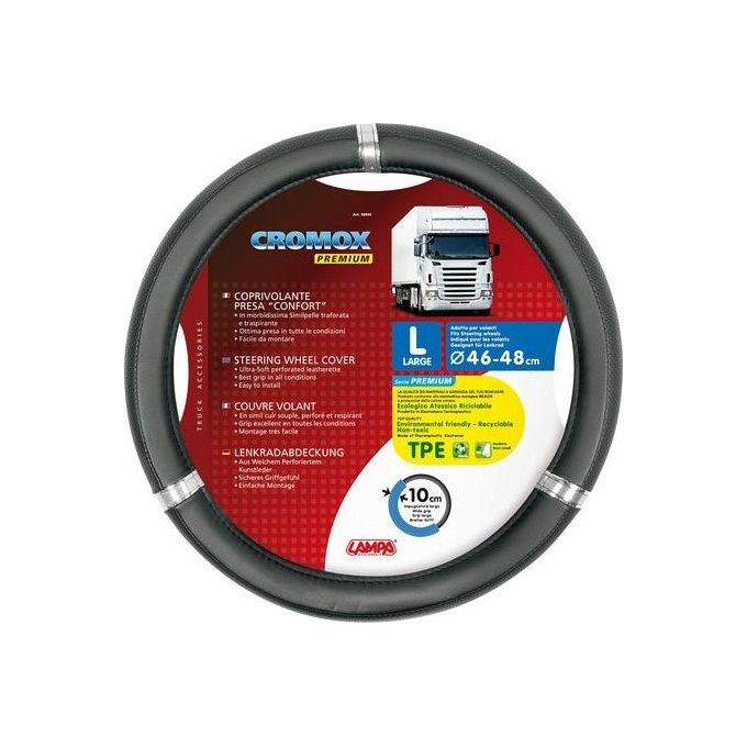Lampa Cromox, coprivolante presa confort in TPE - L - diametro 46/48 cm