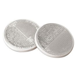 Euro-Norm, catarifrangenti rotondi - Diametro 65 mm - Bianco