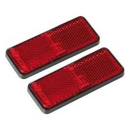 Euro-Norm, catarifrangenti rettangolari - 90x35 mm - Rosso