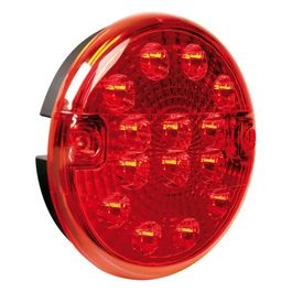 Lampa Fanale auto rotondo retronebbia Led, 12/24V