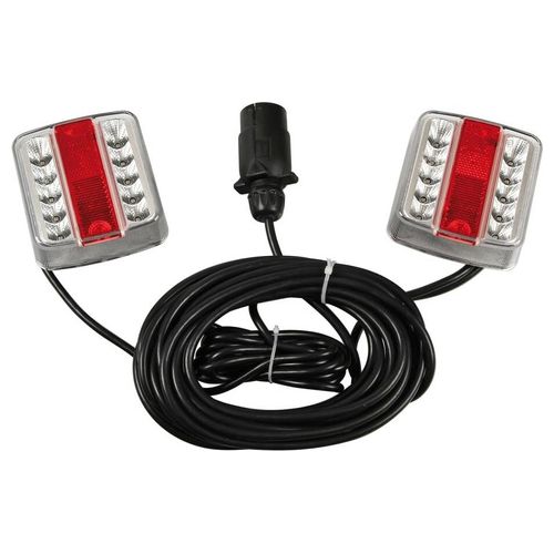 Lampa Full-Led Kit, Fanali auto posteriori magnetici a Led, 12V