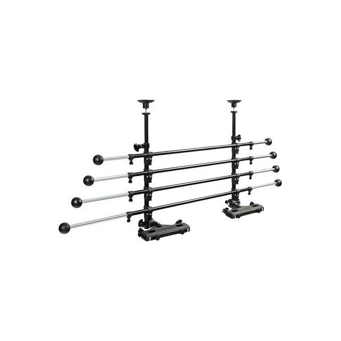 Lampa Griglia divisoria telescopica, applicazione al poggiatesta